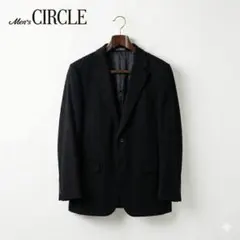 美品 カシミヤ100% Men's CIRCLE テーラードジャケット 黒 XL