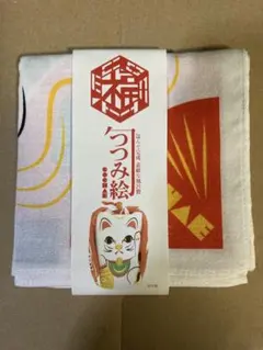 風呂敷　つつみ絵　招き猫