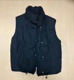 黒 ダウンベスト キルティング