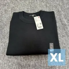 新品タグ付 ユニクロ XL ウォッシャブルミラノリブセーター 半袖