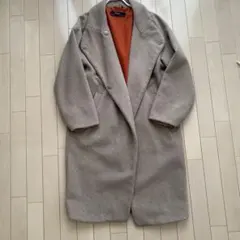 ZARA BASIC ロングコート ベージュ Mサイズのサムネイル