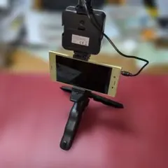 スマホ用撮影キット LEDライト マイク 三脚 セットのサムネイル