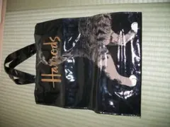 く*り様 Harrods ハロッズ　猫イラスト トートバッグ