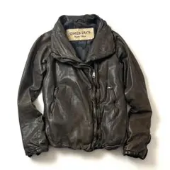 【良品】ジョルジオブラット　ダブル ライダースジャケット　ラムレザー　42サイズ