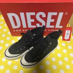 DIESEL ☆黒 ハイカットスニーカー⭐︎新品同様⭐︎23.0㎝