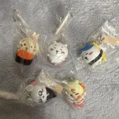 ガチャちいかわお寿司フィギュアキーホルダー5種セット