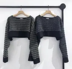 ガスヴァンサントみたいに蒼い　ニット　トップス