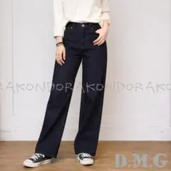 S ドミンゴ ハイライズ ワイド デニム ジーンズ D.M.G