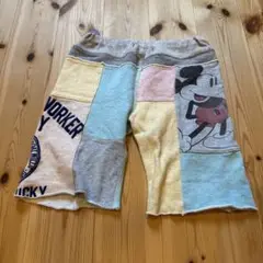 本日削除‼️最終値下げ‼️DENIME DUNGAREEミッキーマウスハーフパンツ