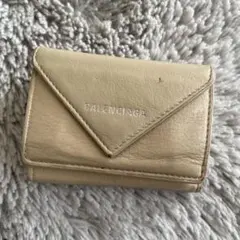 悠*ミ様 BALENCIAGA ミニウォレット　財布　ベージュ
