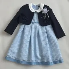 hiromichi nakano 120フォーマルドレス 水色・紺ジャケット