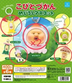 こびとづかん めじるしフレンズ セミコンプ　モモジリ×2