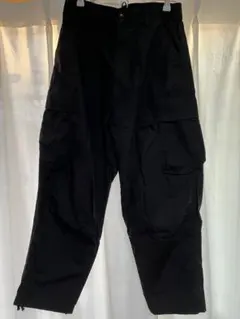 ユニクロC ワイドフィットカーゴパンツ ブラック Sサイズ