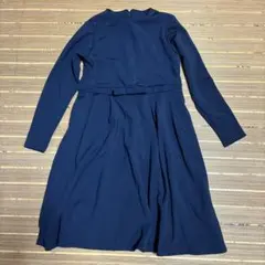 ネイビー Aライン ワンピース