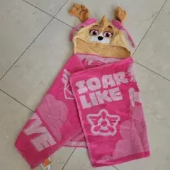 パウ・パトロール フード付きタオル ピンク　スカイ　プールタオル　ビーチタオルのサムネイル
