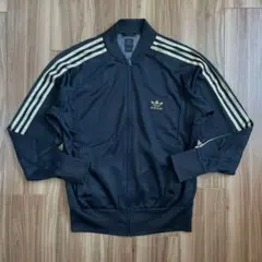 XXLアディダスadidasブラック黒トラックジャケットジャージスーパースター