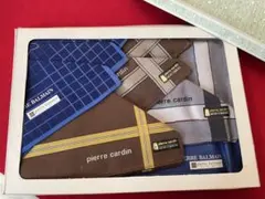 ◉セール！新品　メンズハンカチ　ピエールカルダン他　5枚　おまとめ　綿100%