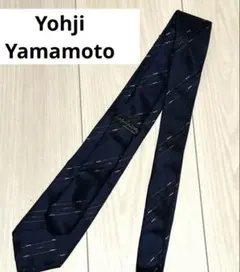 【即購入可】 Yohji Yamamoto ネイビー ネクタイ ヨウジヤマモト