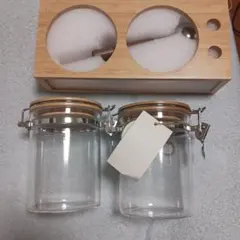 ガラス瓶 2個セット 保存容器