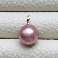 淡水真珠　本真珠　ナチュラルカラー　パープルピンク系　ペンダントトップ