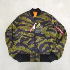 未使用品　ALPHA INDUSTRIES　タイガーカモ柄　MA-1　XLサイズ 2026年最新】alpha タイガーカモの人気アイテム - メルカリ