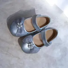 baby シルバー フォーマルシューズ