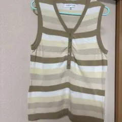 SIMPLE LIFE ノースリーブ ニット ベストのサムネイル