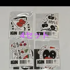 ✨IGIN✨韓国POPUP BTS ジンデザイングラスＡ+キーリング+ステッカー BTS ジン IGIN ステッカー アイギン 韓国 ポップアップ JIN