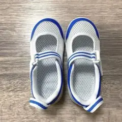 IFME 上履き ホワイト/ブルー 17センチ