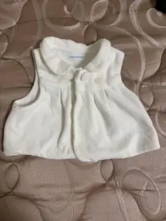 ミキハウス ベビー mikihouse　えり付きベロアベスト50cm-70cm