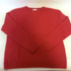 ニューヨーカー　薄手　カシミア　ニット　セーター　ピンク　Lサイズ