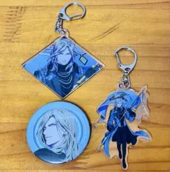 タブナイ カミュ 缶バ キーホルダー