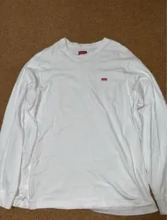 Supreme Small Box L/S Tee ホワイト　M