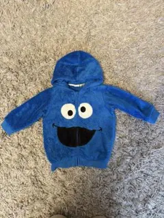 H&M×セサミストリート　クッキーモンスター　パーカー　9-12m 80