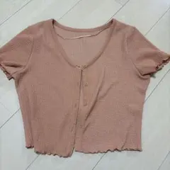 GU 半袖カーディガン XL オレンジ