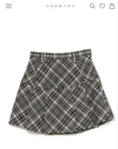 グレー系チェック ミニスカート
