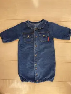 50-70 柔らかいデニム ロンパース