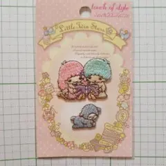 リトルツインスターズ 刺繍デコシール 2