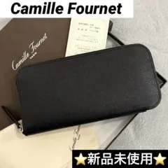 ⭐️新品未使用⭐️　カミーユフォルネ　長財布　ラウンドジップ　レザー　ブラック