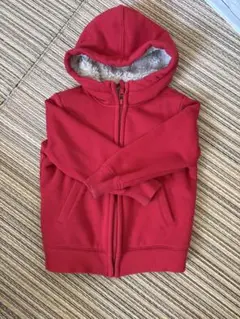 UNIQLO ボア　レッド パーカー 110