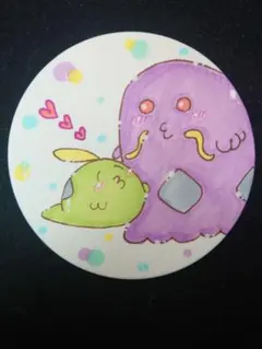 11　手描きイラスト　ポケモ　ゴクリン　マルノーム