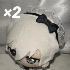 【2点セット】ぬい服 ちびぐるみ ヘッドドレス メイド風のサムネイル