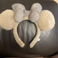 ディズニーランド　カチューシャ　ミニーちゃんミニーマウス　もこもこ　ボア　冬