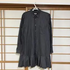 コムデギャルソンオムプリュス23AW ブロード ストライプ フレア ブラウスのサムネイル