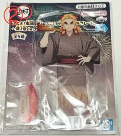 ②鬼滅の刃 スタンド付きアクリルプレート 　漆ノ章 in ナムコ　煉獄杏寿郎