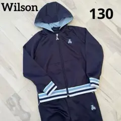 【2点セット】 ウィルソン Wilson ネイビー ジャージ 130 紺
