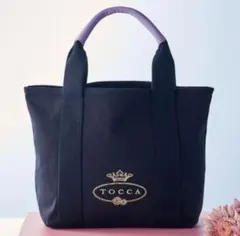 TOCCA トートバッグ 黒 紫