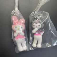 サンリオキャラクターズ　ミニチュアチャーム〜ライブキャラクター〜マイメロ＆クロミ