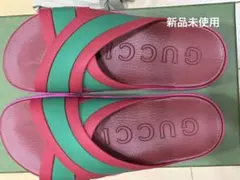 GUCCI web スライド　サンダル　ピンクラバー