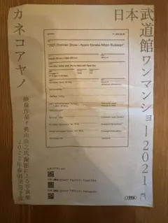 カネコアヤノ　2021武道館フライヤーのサムネイル